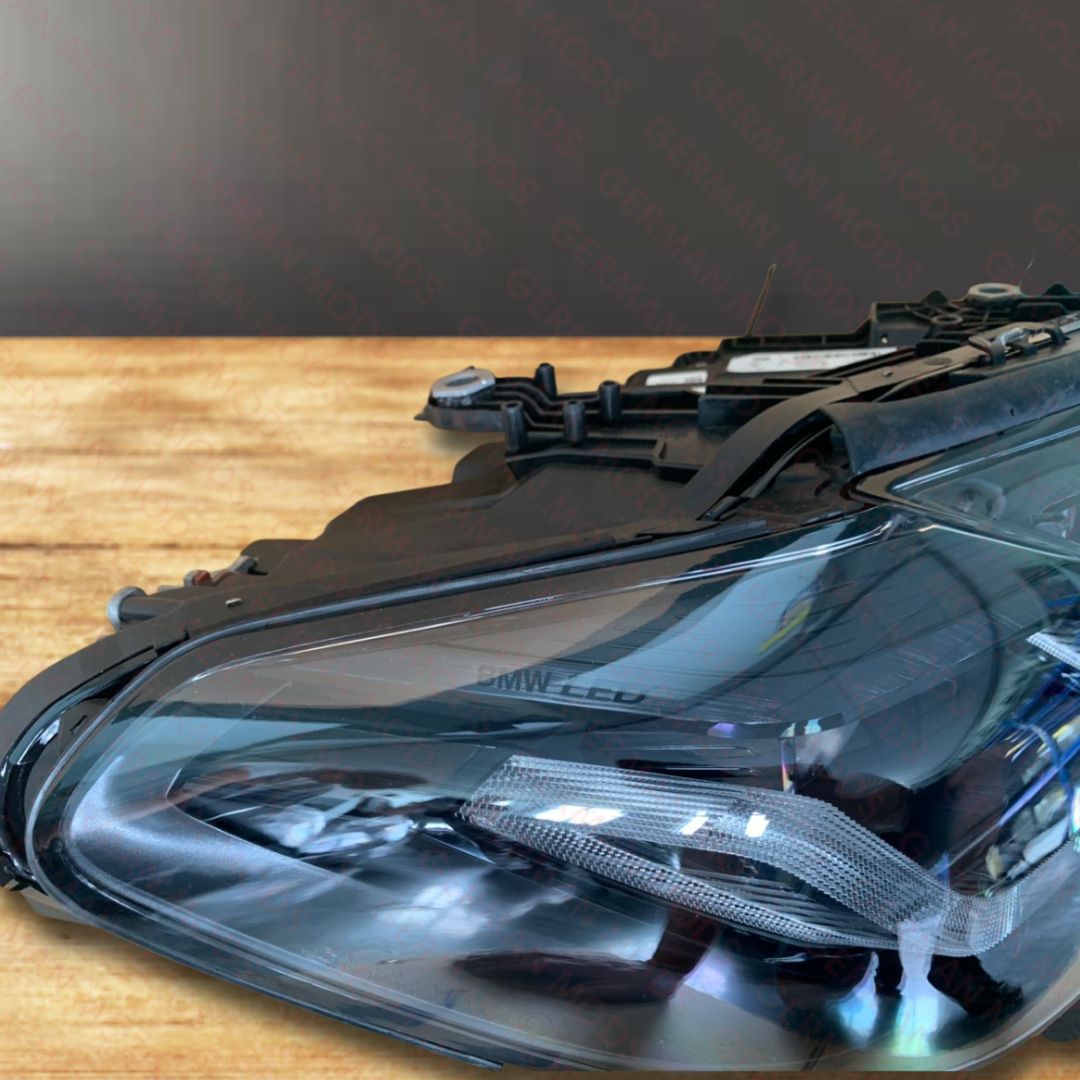 BMW 5 SERIES 2021-2024 G30 G31 F90 M5 ADAPTIVE LED SHADOW EDITION AHL HEADLIGHT LEFT/PASSENGER/NEAR SIDE AND RIGHT/DRIVER/OFF SIDE COMPLETE PAIR 63118084377+63118084378