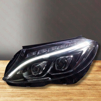 Mercedes-Benz C-Class W205 2014-2018 Genuine OEM LED Intelligent Light System ILS / Multibeam Headlight / Headlamp Assembly Left / Passenger / Near Side A2059068102
