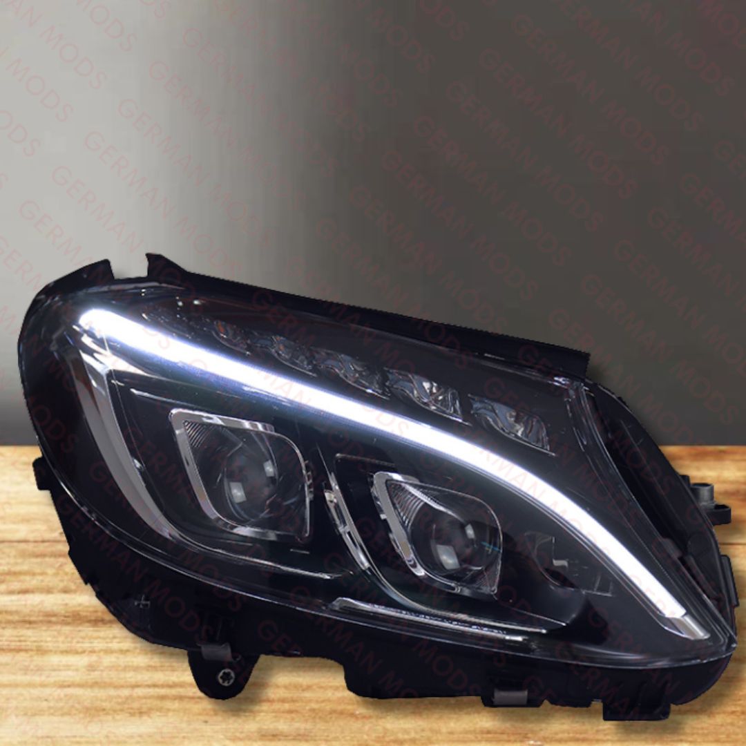 Mercedes-Benz C-Class W205 2014-2018 Genuine OEM LED Intelligent Light System ILS / Multibeam Headlight / Headlamp Assembly PAIR A2059068102 + A2059068202