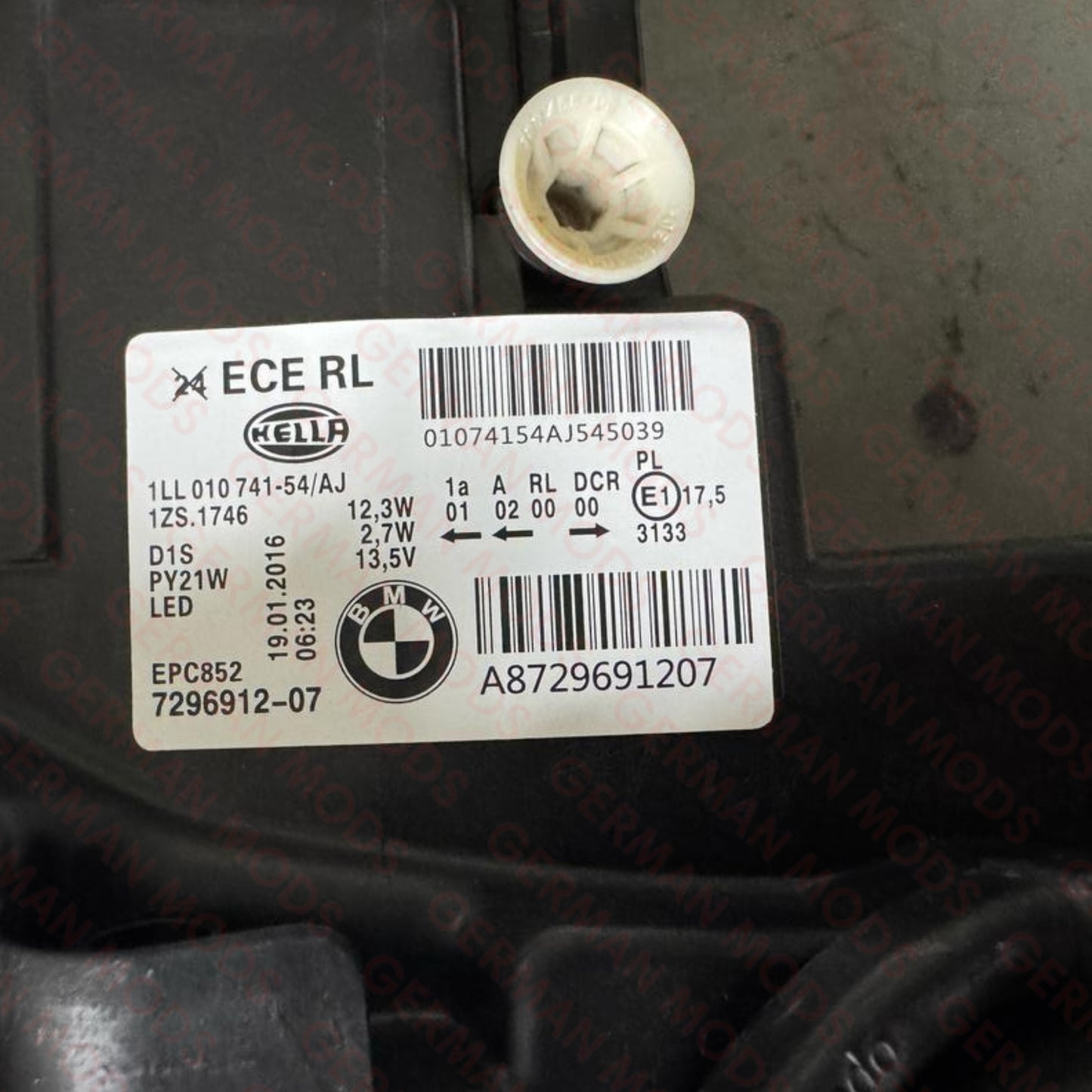 BMW 1 SERIES F20 PRE LCI 2011-2015 BI-XENON HEADLIGHT RIGHT/DRIVER/OFF SIDE 7296912