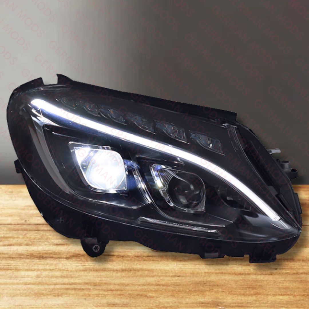 Mercedes-Benz C-Class W205 2014-2018 Genuine OEM LED Intelligent Light System ILS / Multibeam Headlight / Headlamp Assembly Right / Driver / Off Side A2059068202