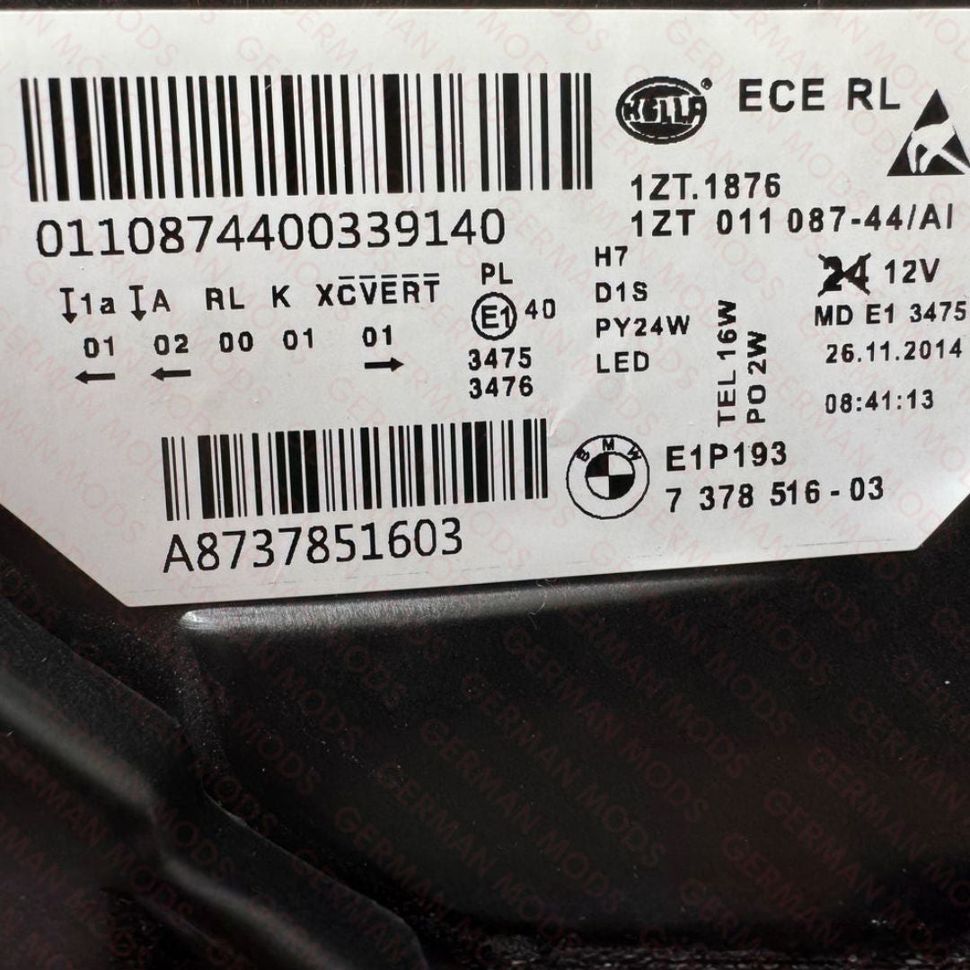 BMW 5 SERIES 2014-2018 F10 F11 M5 LCI ADAPTIVE XENON HEADLIGHT LEFT/PASSENGER/NEAR+RIGHT/DRIVER/OFF SIDE 63117343909+63117343910