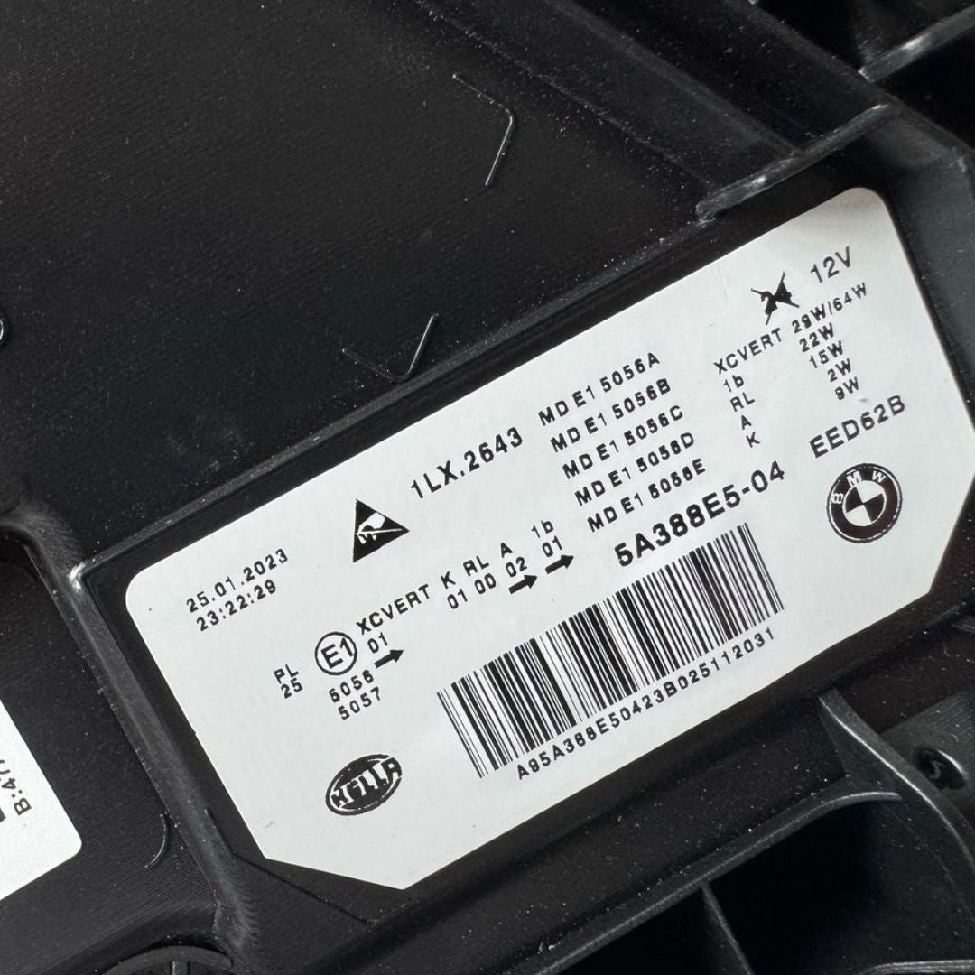 BMW 5 SERIES 2021-2024 G30 G31 F90 M5 ADAPTIVE LED SHADOW EDITION AHL HEADLIGHT LEFT/PASSENGER/NEAR SIDE 63118084377