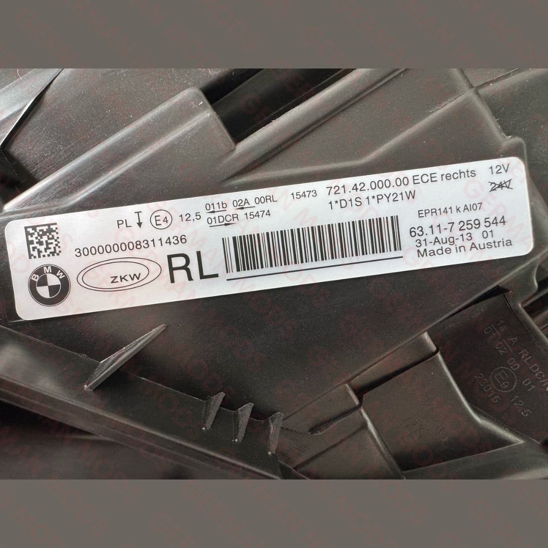 BMW 3 SERIES F30-F31-F35 2011-2019 BI-XENON HEADLIGHT RIGHT/DRIVER/OFF side 7339386