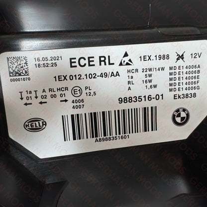 BMW 3 SERIES F30-F31-F35 LCI 2014-2019 SHADOW EDITION LED HEADLIGHT RIGHT/DRIVER/OFF side 8492472