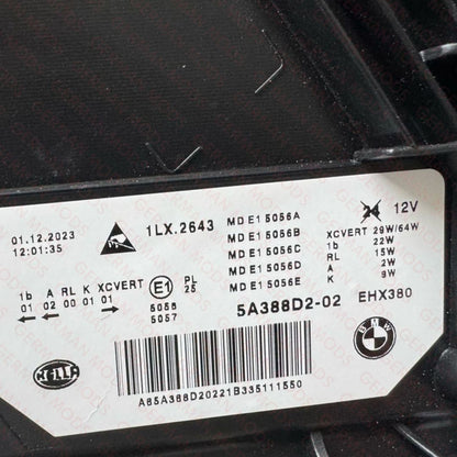 BMW 5 SERIES 2021-2024 G30 G31 F90 M5 ADAPTIVE LED AHL HEADLIGHT RIGHT/DRIVER/OFF SIDE 63119479264