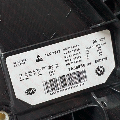 BMW 5 SERIES 2021-2024 G30 G31 F90 M5 ADAPTIVE LED SHADOW EDITION AHL HEADLIGHT LEFT/PASSENGER/NEAR SIDE AND RIGHT/DRIVER/OFF SIDE COMPLETE PAIR 63118084377+63118084378