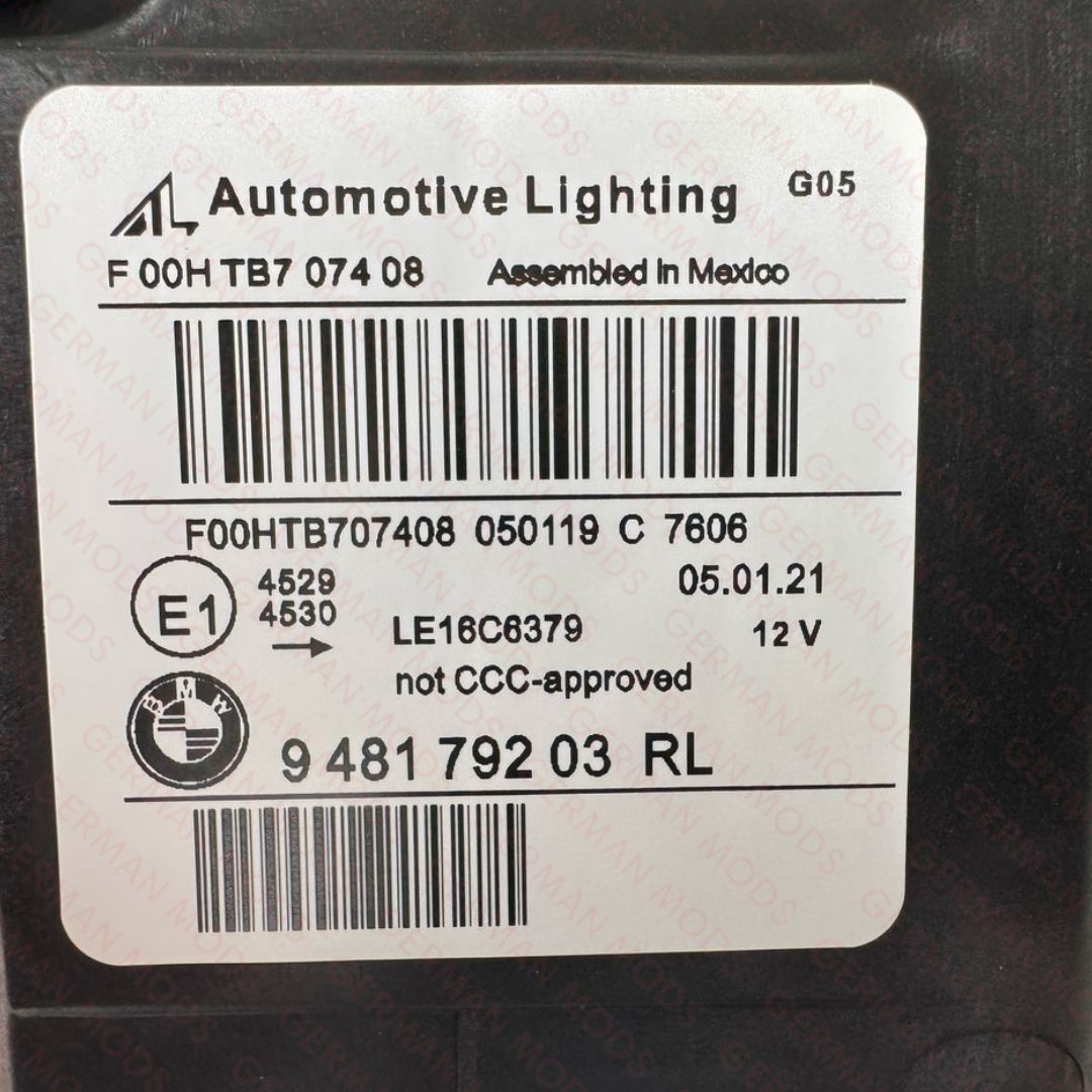 BMW X5/X6 G05 G06 F15/F16 2018-2022 LASER LED HEADLIGHT LEFT/PASSENGER/NEAR SIDE AND RIGHT/DRIVER/OFF SIDE COMPLETE PAIR 63119850427+63119850428