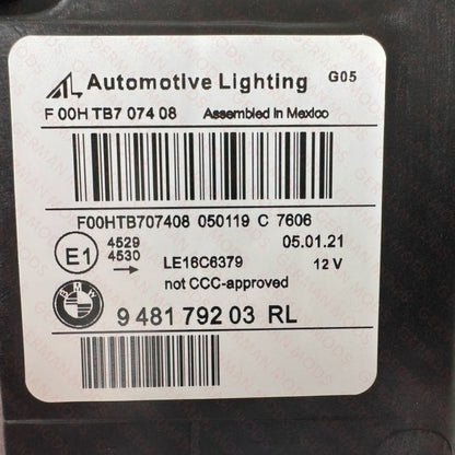 BMW X5/X6 G05 G06 F15/F16 2018-2022 LASER LED HEADLIGHT LEFT/PASSENGER/NEAR SIDE AND RIGHT/DRIVER/OFF SIDE COMPLETE PAIR 63119850427+63119850428
