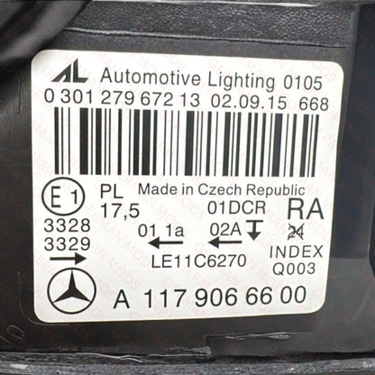 Mercedes-Benz CLA W117 2012-2016 Genuine OEM Bi-Xenon Headlight / Headlamp Assembly Right / Driver / Off Side A1179066600