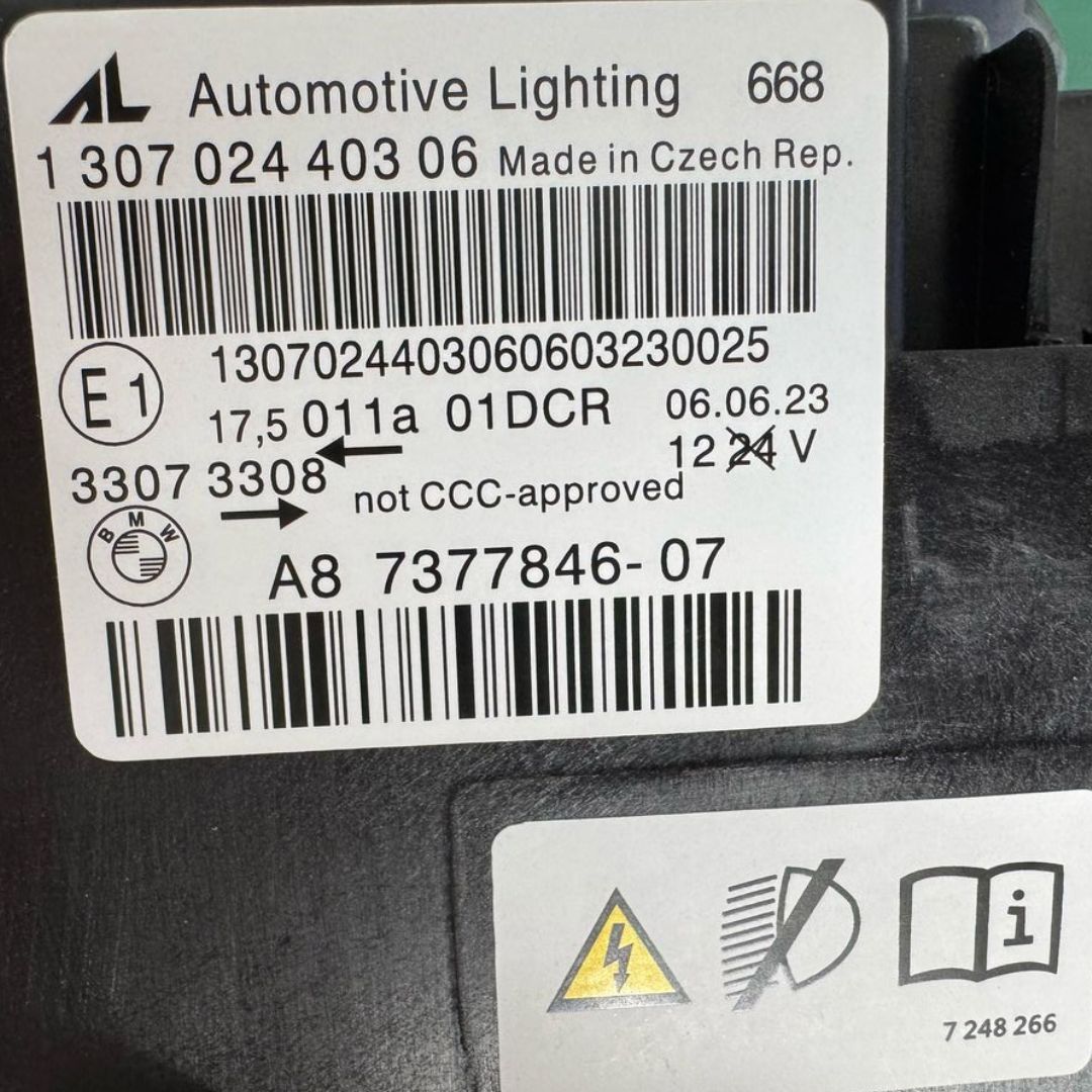 BMW 4 SERIES 2014-2019 F32 F33 F36 F82 F83 M4 LCI BI-XENON HEADLIGHT RIGHT/DRIVER/OFF SIDE 63117377846